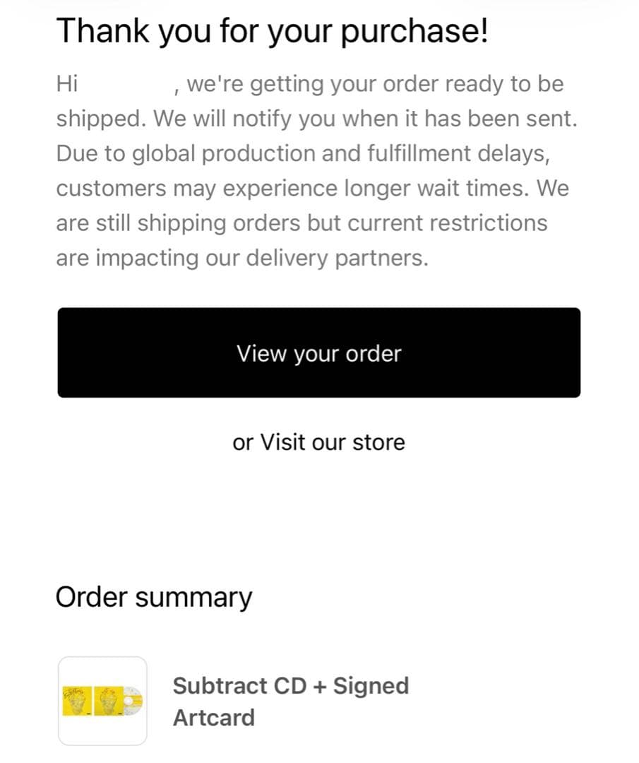 Ed Sheeran - (Subtract) CD Album with Signed Artcard - Limited Edition Import