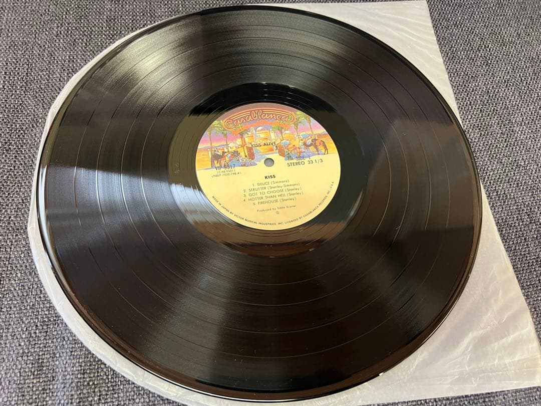 KISS Alive! 2LP Japan Original Pressing w/ Obi Vinyl Record Hard Rock 1975