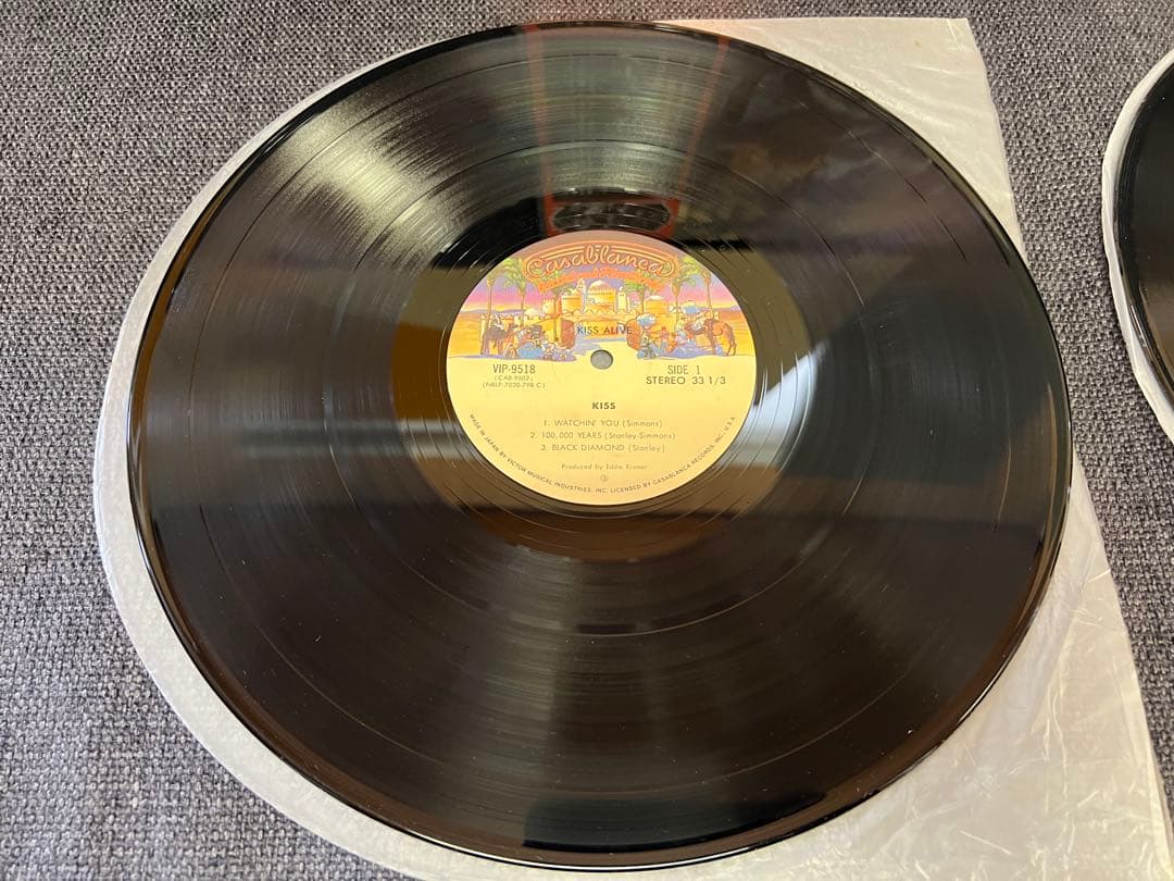 KISS Alive! 2LP Japan Original Pressing w/ Obi Vinyl Record Hard Rock 1975