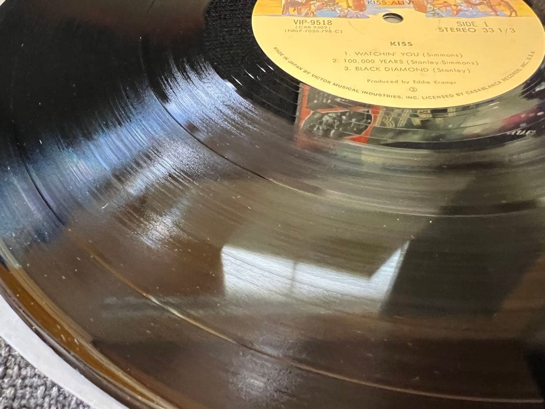KISS Alive! 2LP Japan Original Pressing w/ Obi Vinyl Record Hard Rock 1975