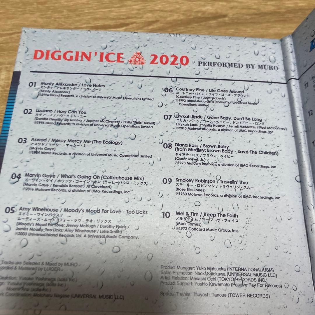 Muro - Diggin' Ice 2020 CD Japan Press Mix Compilation Tower Records Limited