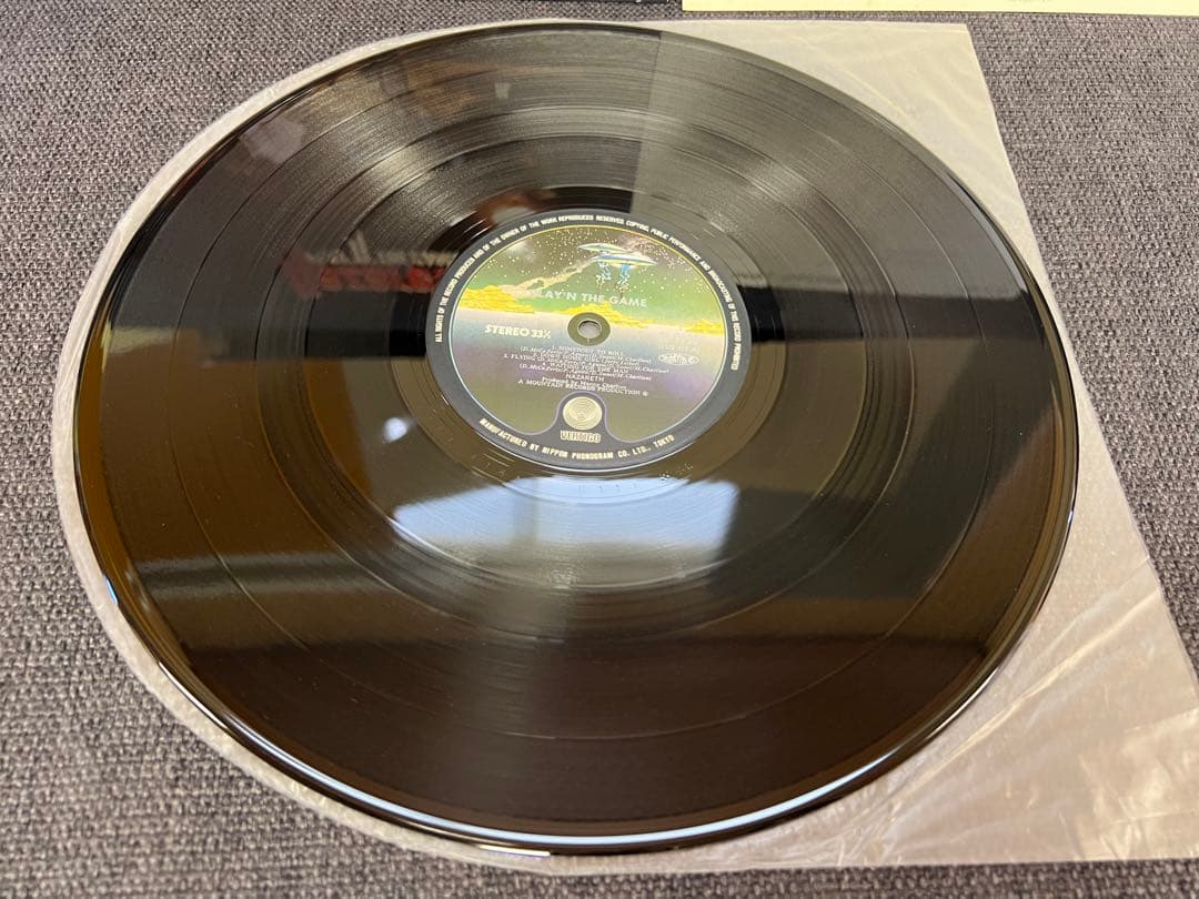 Nazareth Play'n The Game LP 1976 Japan Vertigo RJ-7193 First Pressing Matrix 111
