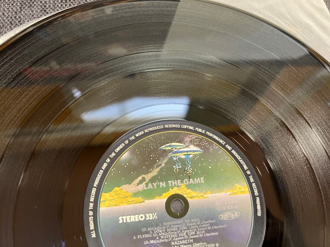 Nazareth Play'n The Game LP 1976 Japan Vertigo RJ-7193 First Pressing Matrix 111