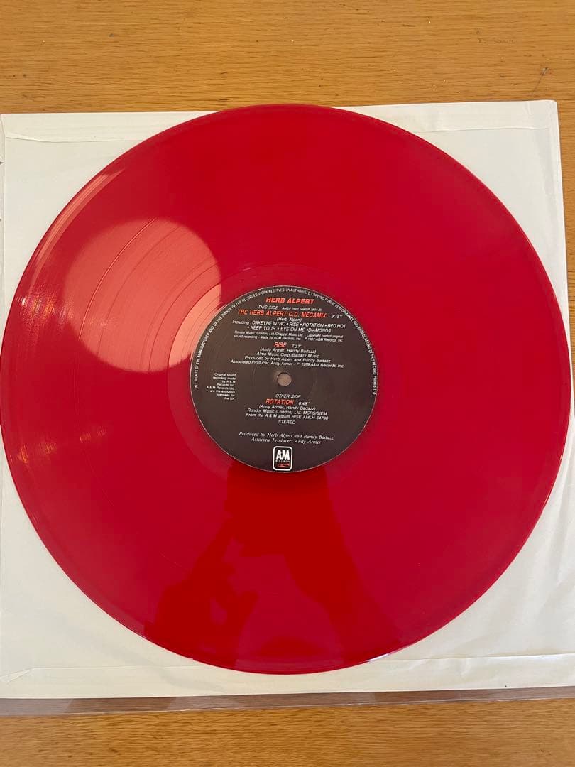 Herb Alpert - The Herb Alpert C.D. Megamix 12" Vinyl Red Wax Japan A&M Records