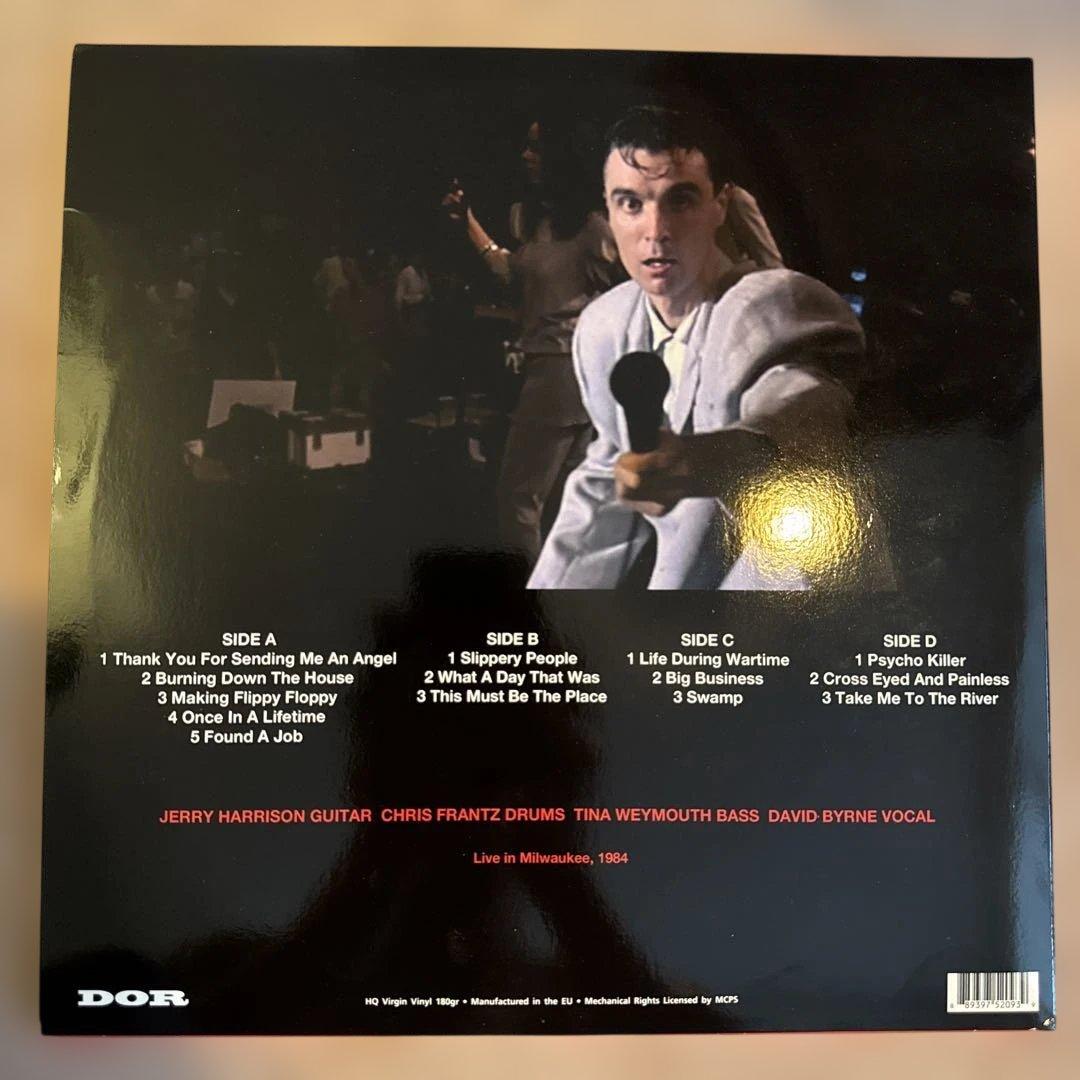 Talking Heads - Stop Making Sense Tour - 2LP Red Vinyl Live 1984 Milwaukee