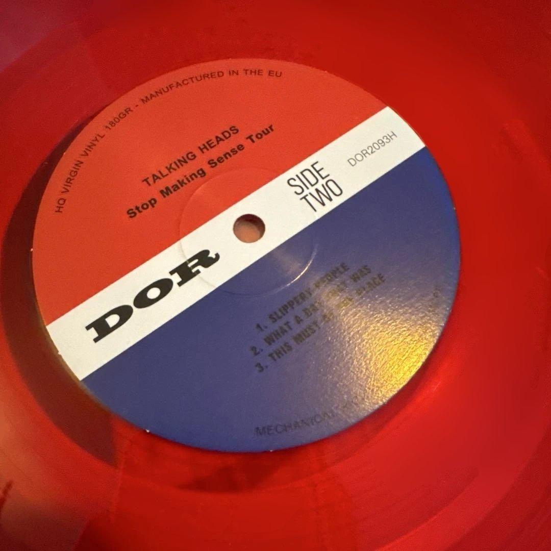 Talking Heads - Stop Making Sense Tour - 2LP Red Vinyl Live 1984 Milwaukee