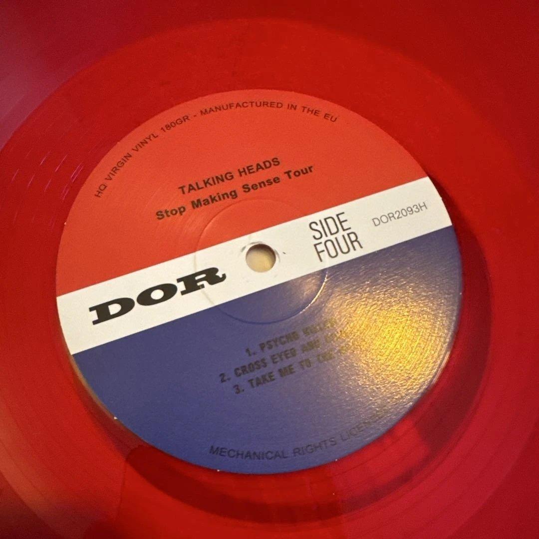 Talking Heads - Stop Making Sense Tour - 2LP Red Vinyl Live 1984 Milwaukee