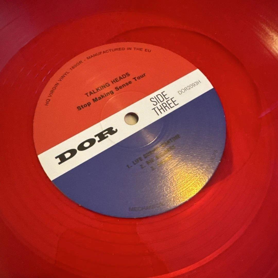 Talking Heads - Stop Making Sense Tour - 2LP Red Vinyl Live 1984 Milwaukee
