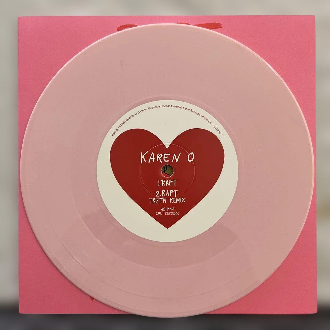 Karen O Rapt 7-inch Pink Vinyl Single Record Cult Records Indie Rock 2015