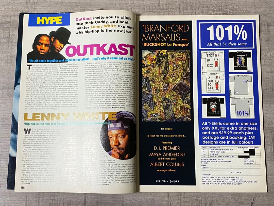 Hip Hop Connection Magazine August 1994 Warren G Cover Outkast The Whooliganz