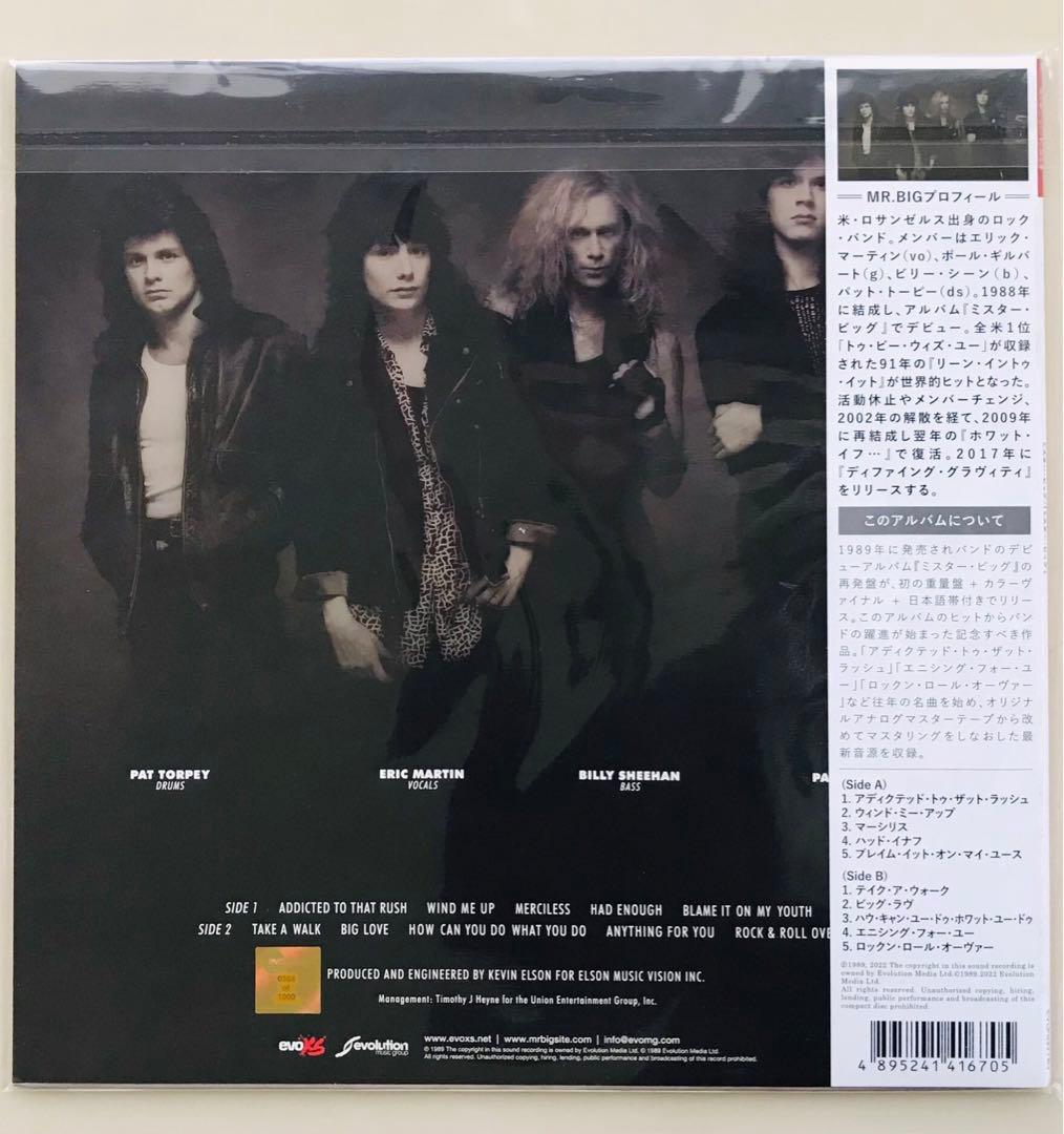 MR. BIG - Mr. Big LP Limited Edition Blue Vinyl 180g Import Japan