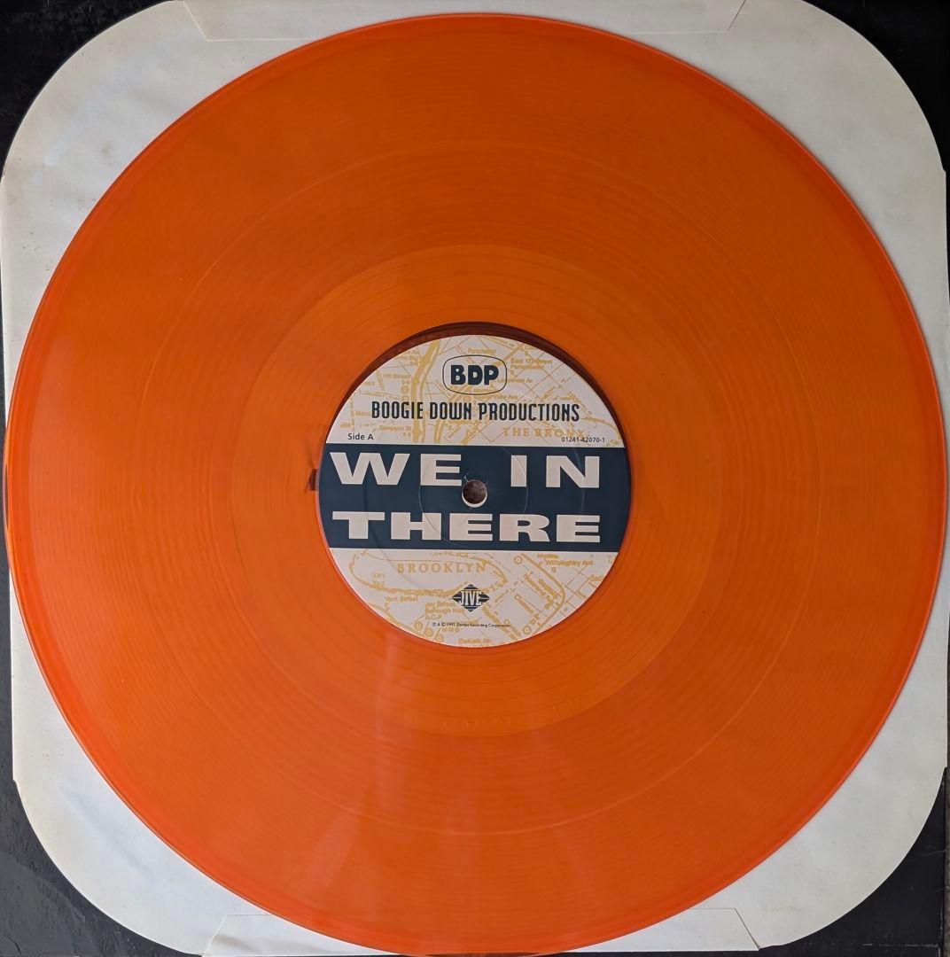 Boogie Down Productions - We In There 12" Single Translucent Orange Vinyl 1992