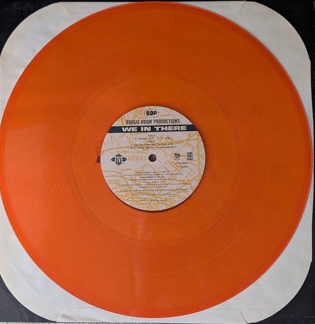 Boogie Down Productions - We In There 12" Single Translucent Orange Vinyl 1992