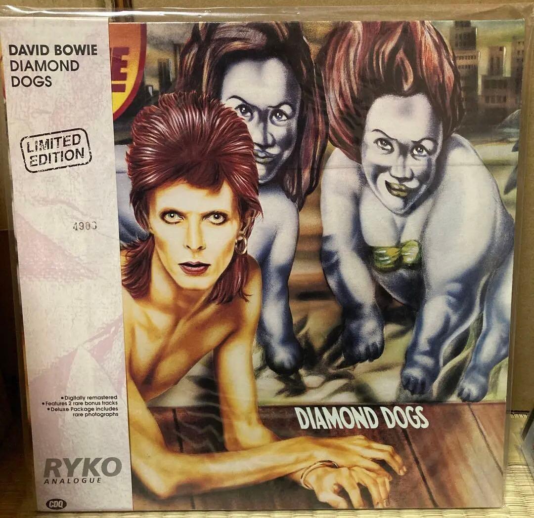 David Bowie - Diamond Dogs LP Clear Vinyl Limited Edition # Numbered Ryko Record