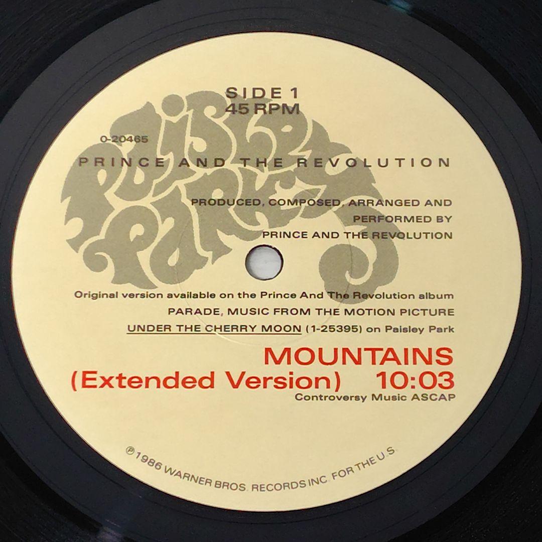 Prince/and The Revolution Mountains Vinyl Record Single, Funk, Used | Japansoundstore