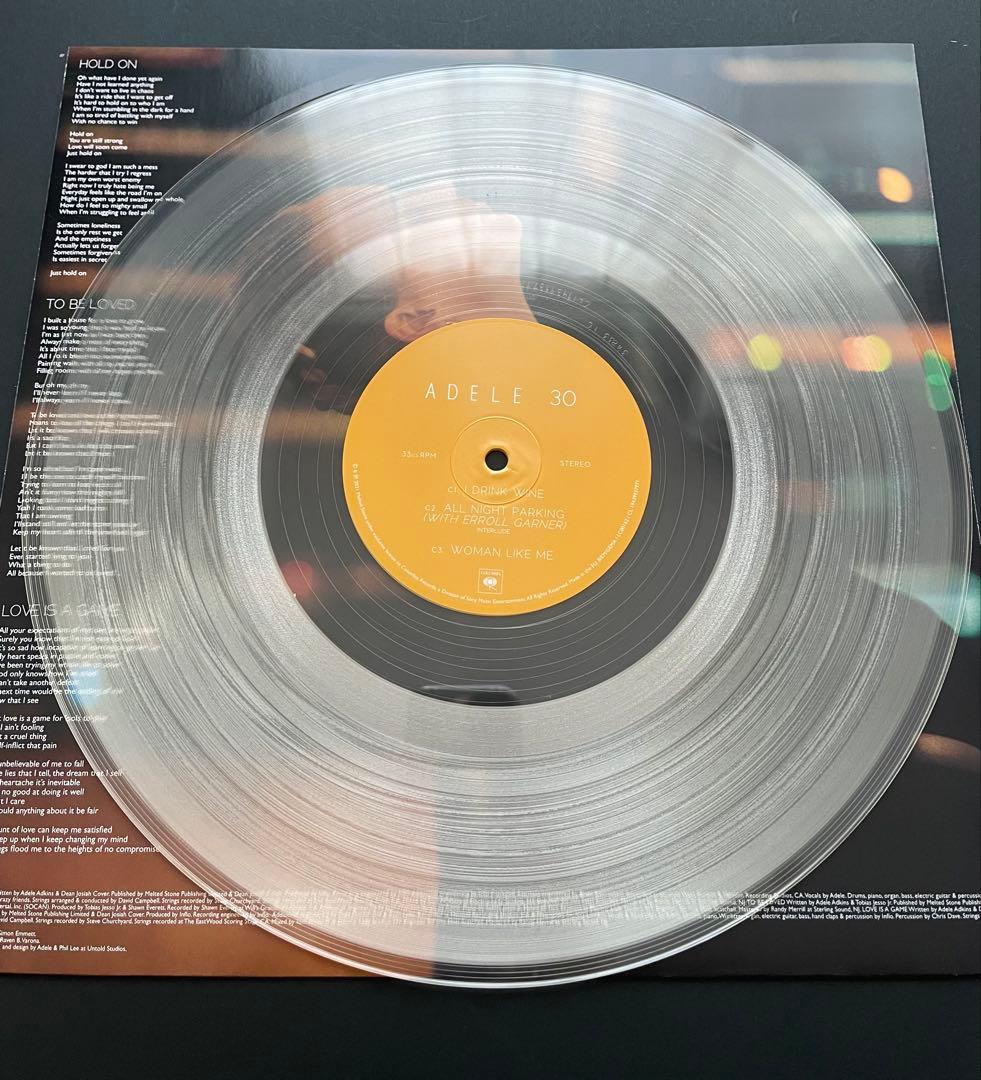 Adele - 30 Vinyl 2LP Clear Vinyl Japan Limited Edition