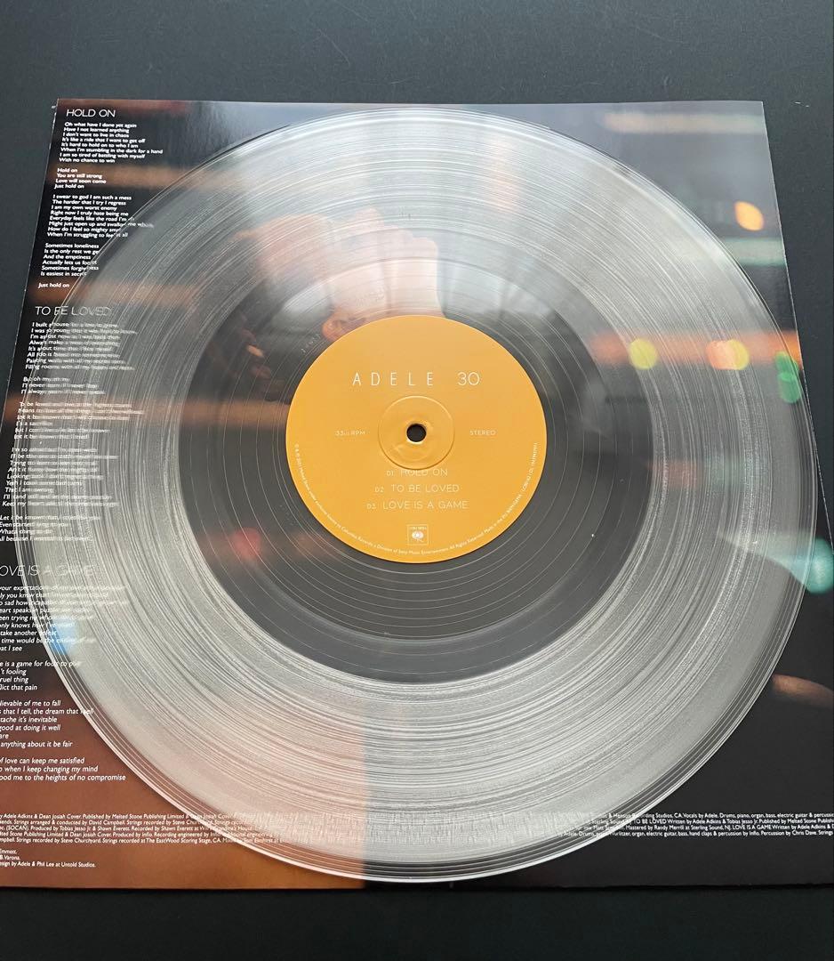 Adele - 30 Vinyl 2LP Clear Vinyl Japan Limited Edition
