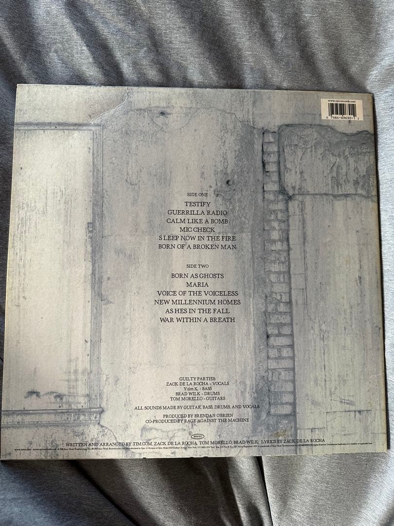 Rage Against The Machine - The Battle Of Los Angeles Vinyl LP 1999 Epic