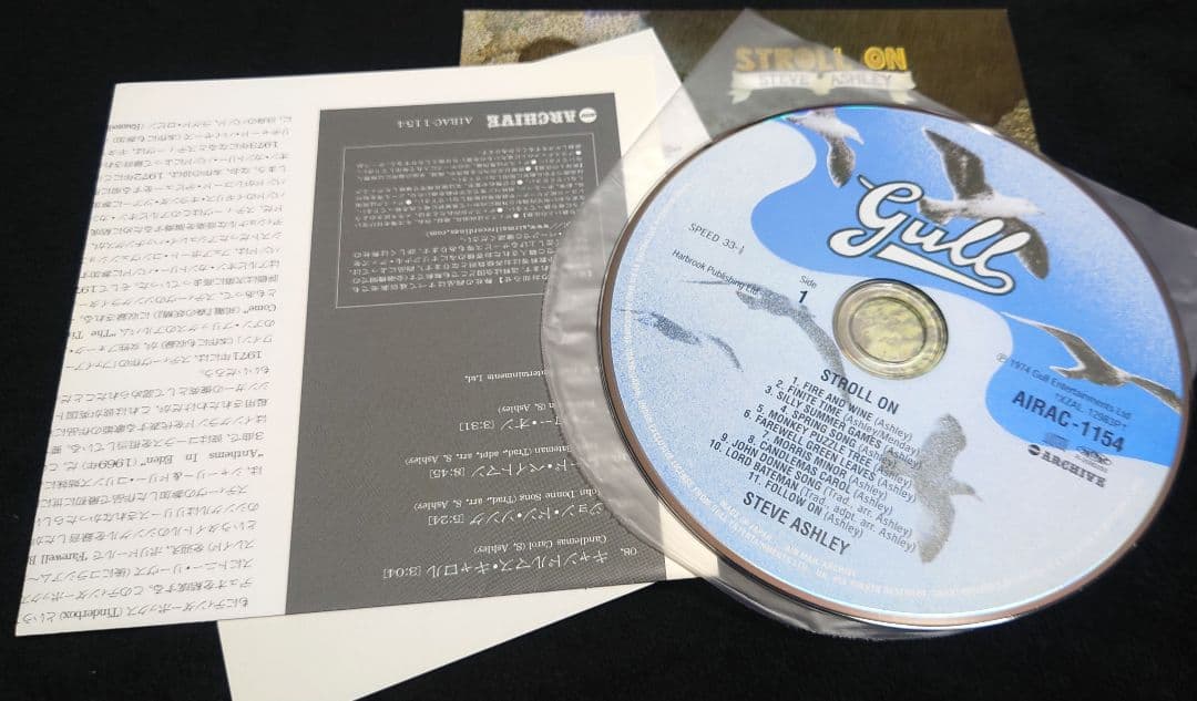 Steve Ashley Stroll On CD Japan Press Mini LP Paper Sleeve 1974 Folk Rock