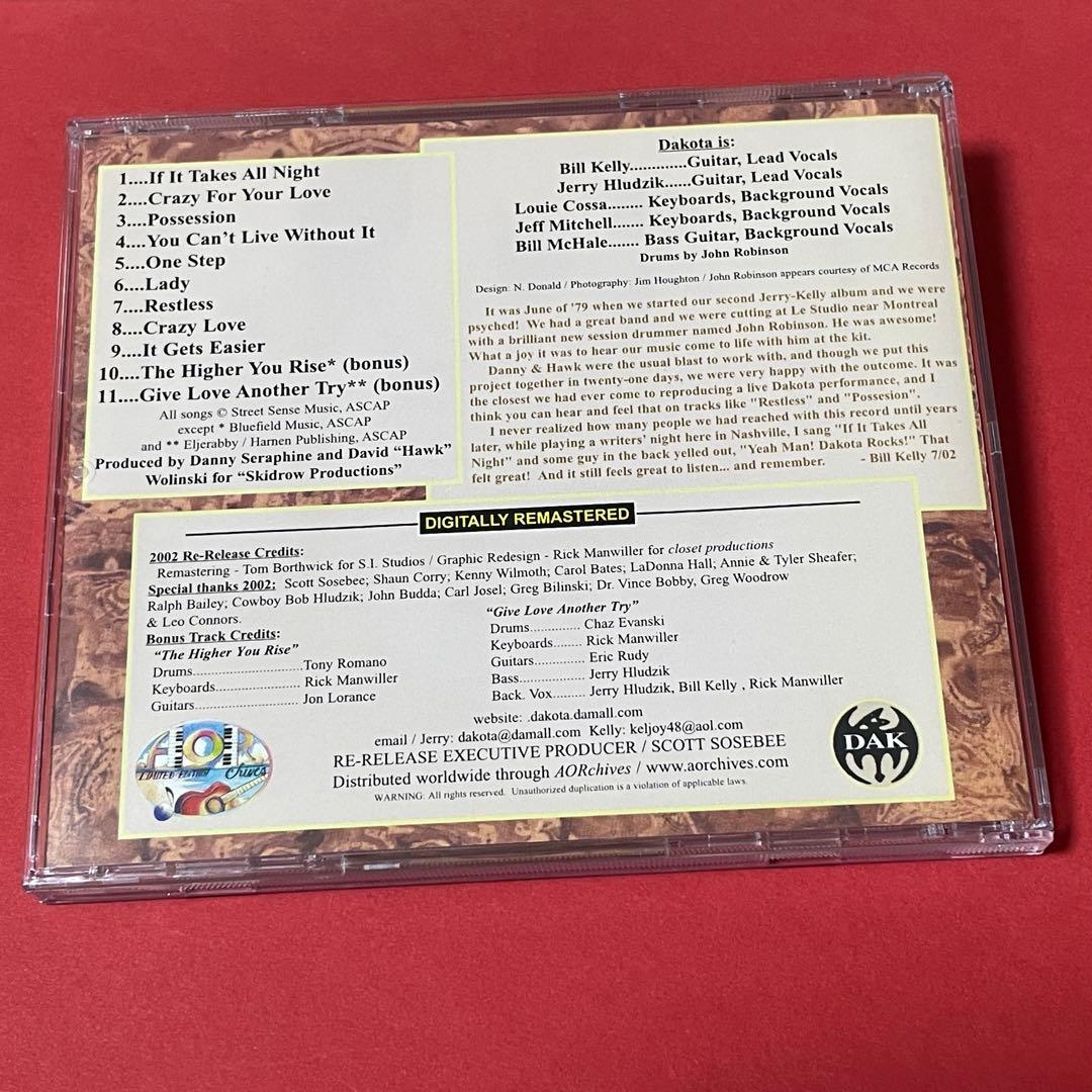 Dakota S/T CD Limited Edition AOR Melodic Hard Rock Remastered 2002 Import