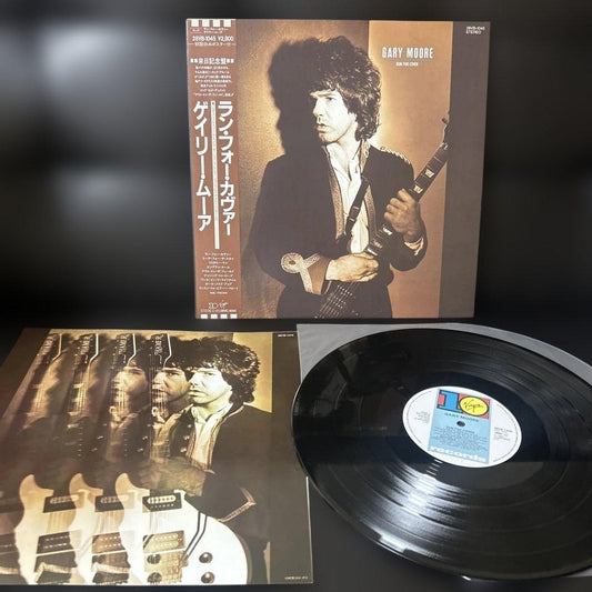 Gary Moore - Run For Cover Vinyl LP Japan 1985 w/ Obi Strip 28VB-1045