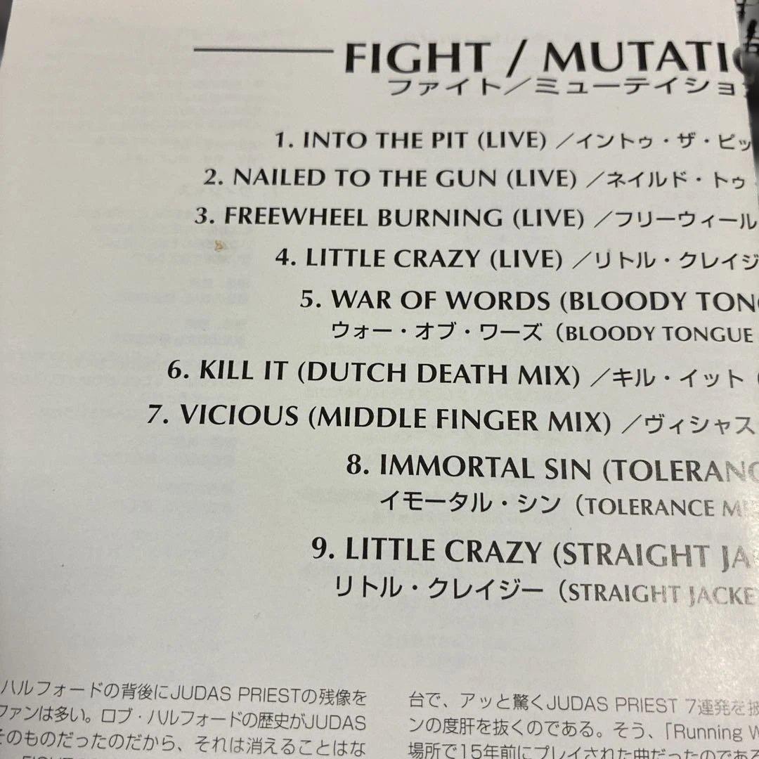 FIGHT Mutations Japan CD Rob Halford Judas Priest Live & Remix 1994 ESCA 6028