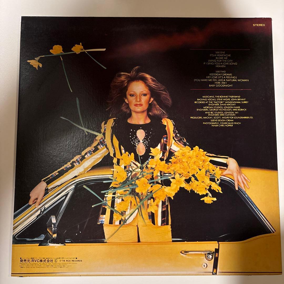 Bonnie Tyler - It's A Heartache Vinyl LP Japan Pressing w/ Lyric Sheet