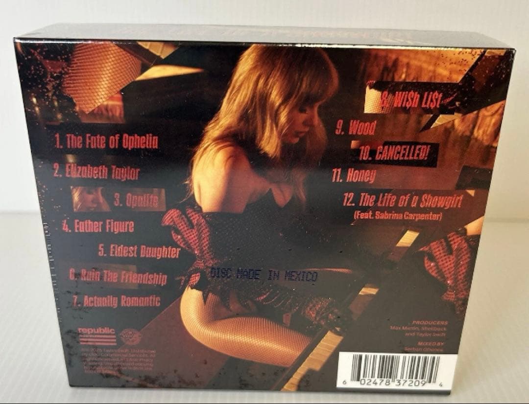 Taylor Swift The Life Of A Showgirl Deluxe US Limited CD  Collector Edition | Japansoundstore