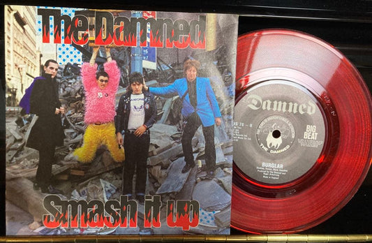 The Damned Smash It Up 7" Single Red Vinyl Punk Rock UK Pressing