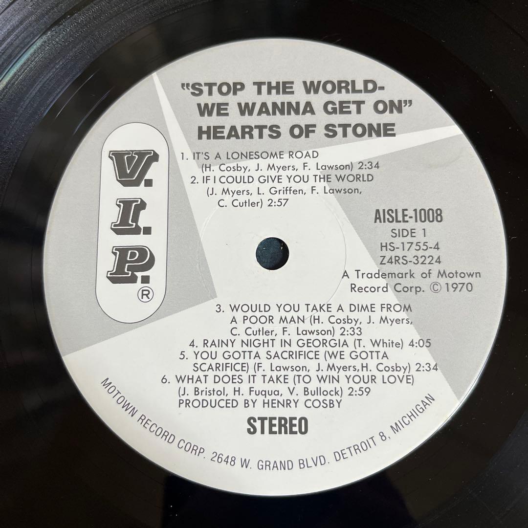 Hearts of Stone - Stop The World-We Wanna Get On LP Japan Reissue Free Soul