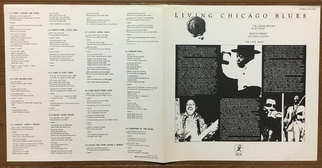 Various Artists - Living Chicago Blues Vol. 3 LP 1981 Japan Atlas Blues Comp