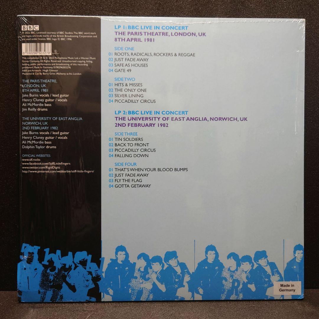 Stiff Little Fingers - BBC Live In Concert 2LP RSD Clear Blue Vinyl Import