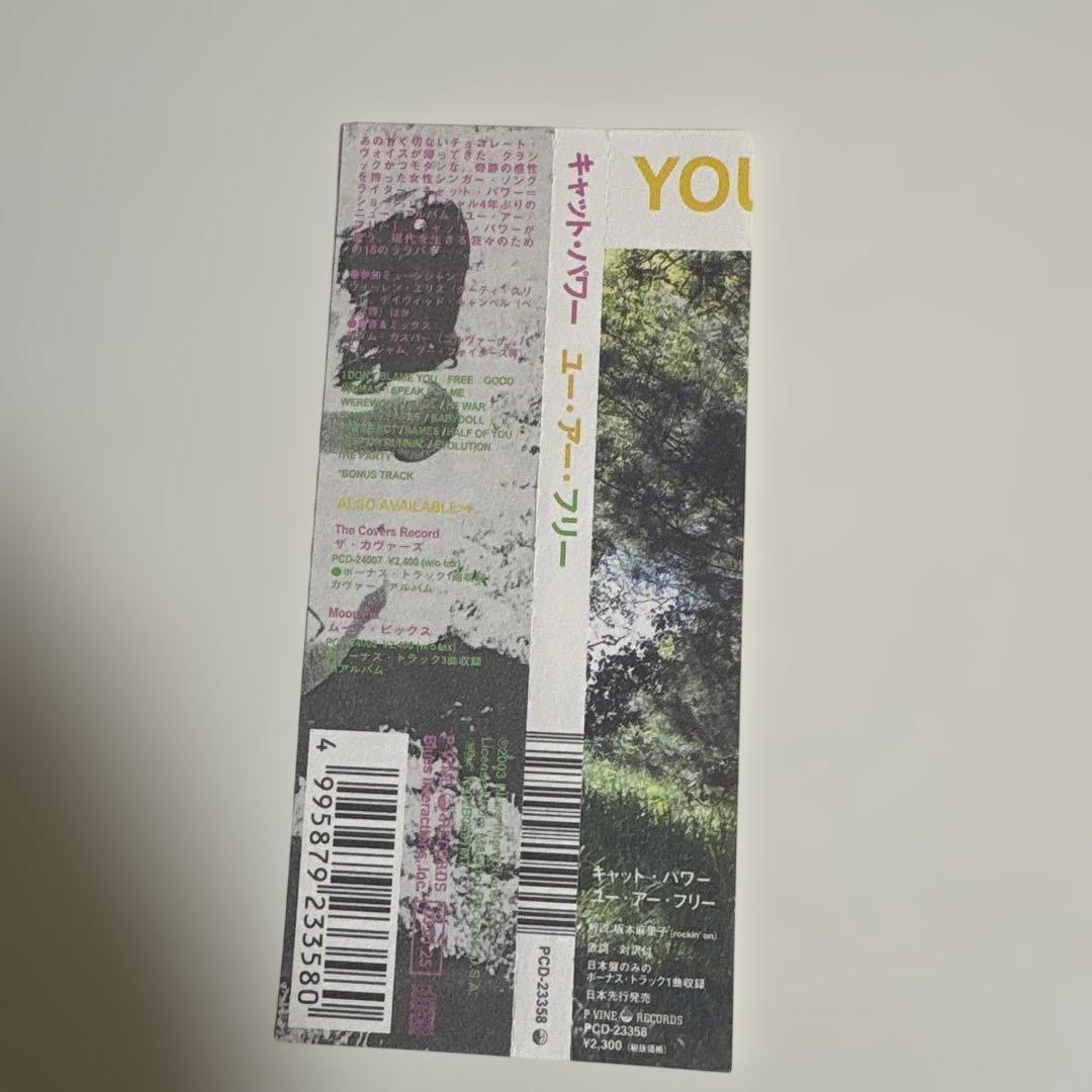 Cat Power You Are Free CD Japan Press with OBI P-VINE PCD-23358 Bonus Track