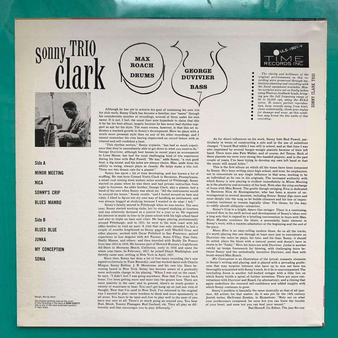 Sonny Clark Trio Vinyl LP Time Edition Jazz 1960 Rare Used | Japansoundstore