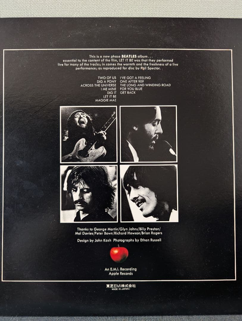 The Beatles - Let It Be LP Japan Pressing Apple Records EAS-80561 Rock