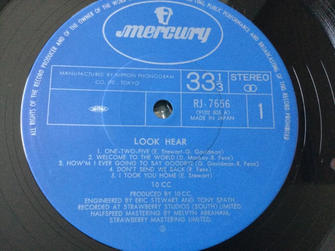 10cc - Look Hear! Vinyl LP Album Japan Pressing with Obi Insert Art Rock