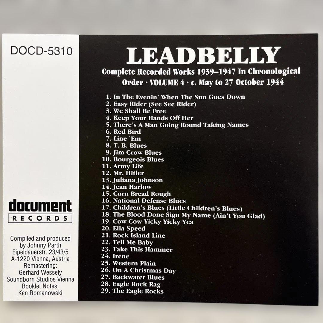 Leadbelly - Complete Recorded Works Vol. 4 (1939-1947) CD, 1994 Document Records
