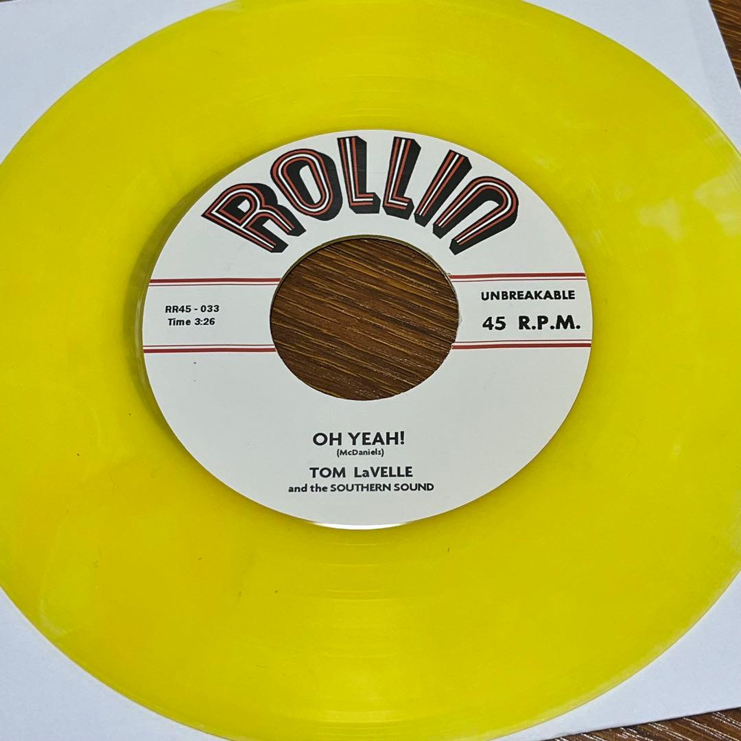 Tom LaVelle & The Southern Sound - L.A. Woman 7" Single Yellow Vinyl Rockabilly
