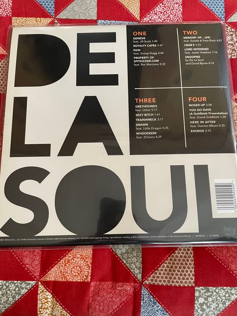 De La Soul - and the Anonymous Nobody Vinyl LP 2016 Hip Hop Album