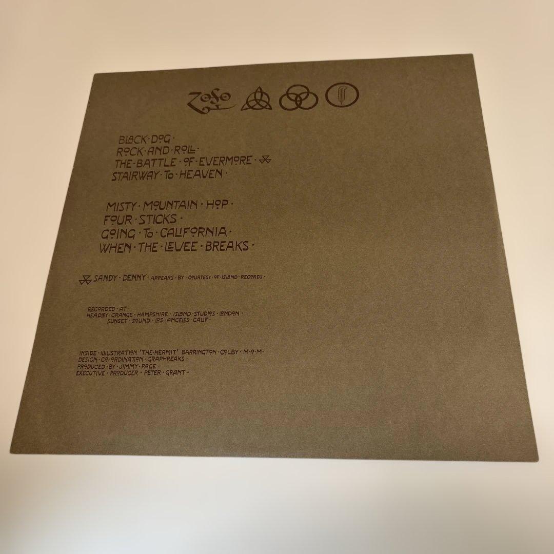 Led Zeppelin IV LP Vinyl Record Japan Pressing w/ Obi Strip P-10125A Rock