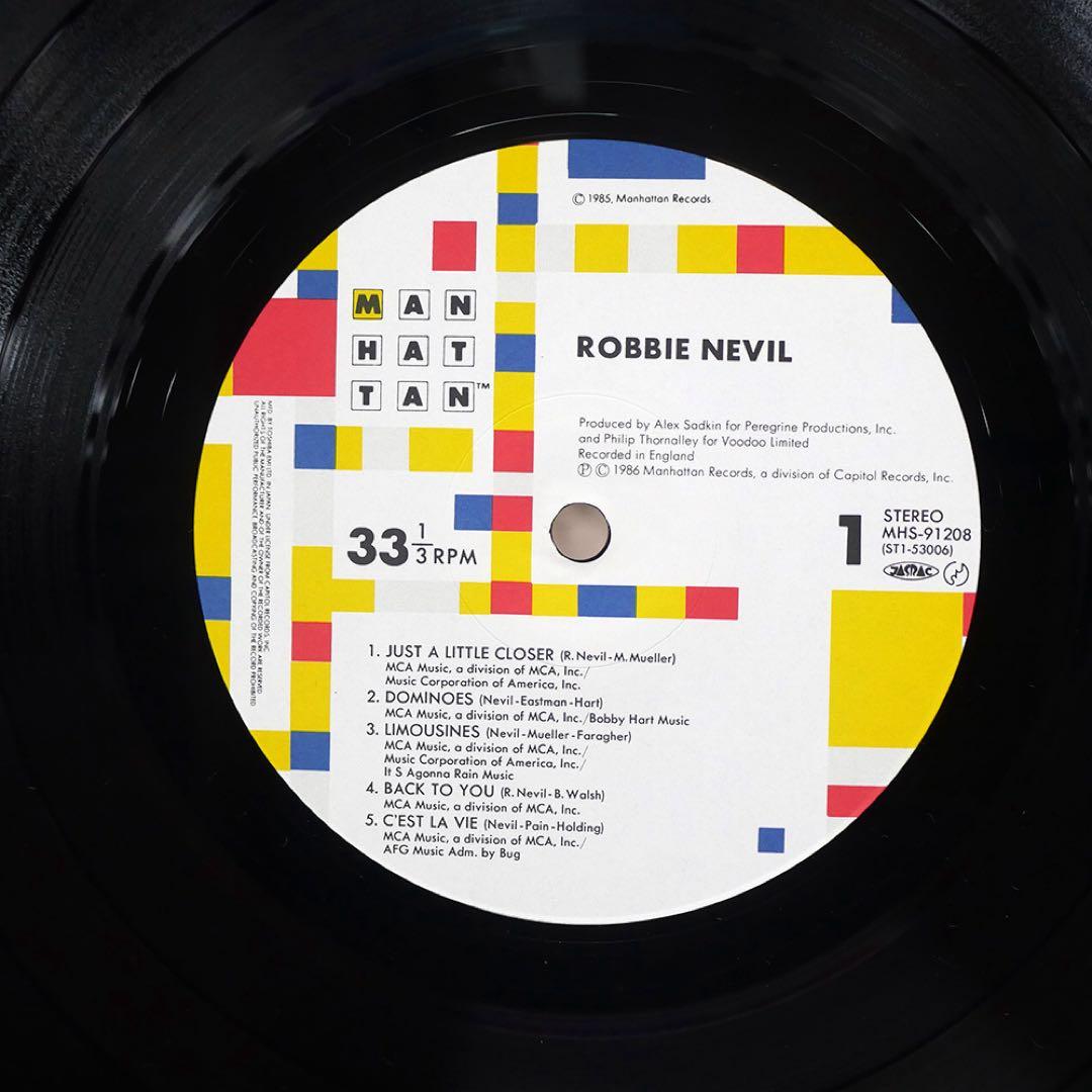 Robbie Nevil - Robbie Nevil Vinyl LP Japan 1986 Manhattan MHS-91208 W/ OBI