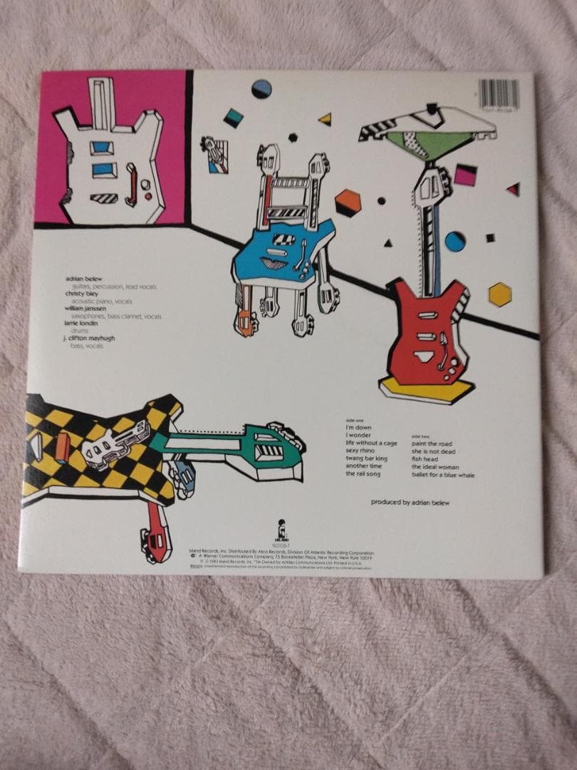 Adrian Belew - Twang Bar King LP 1983 US Pressing Island Records Rock Vinyl