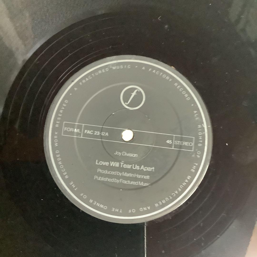 Joy Division - Love Will Tear Us Apart 12" Vinyl Record Original Post-Punk
