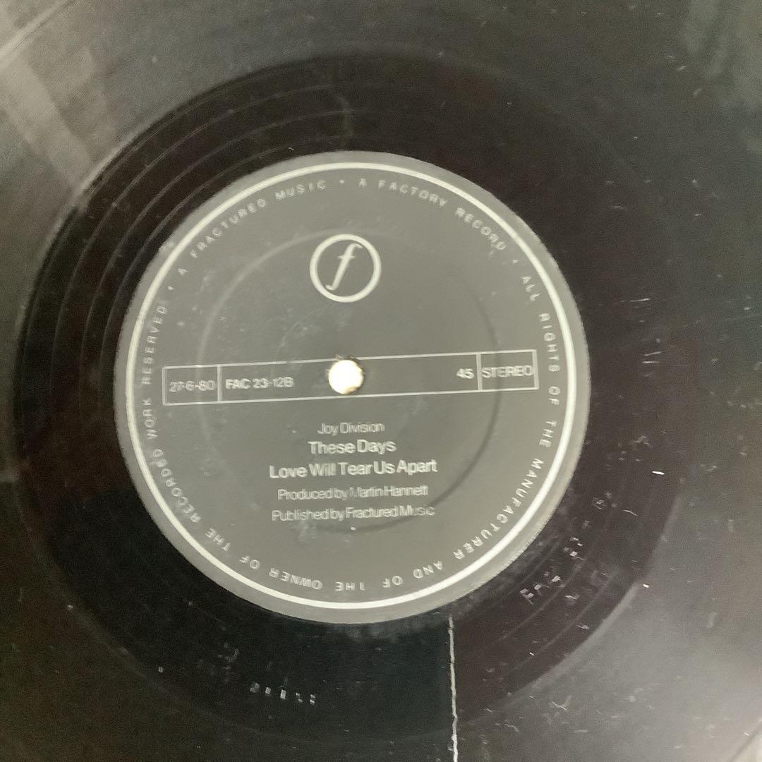 Joy Division - Love Will Tear Us Apart 12" Vinyl Record Original Post-Punk