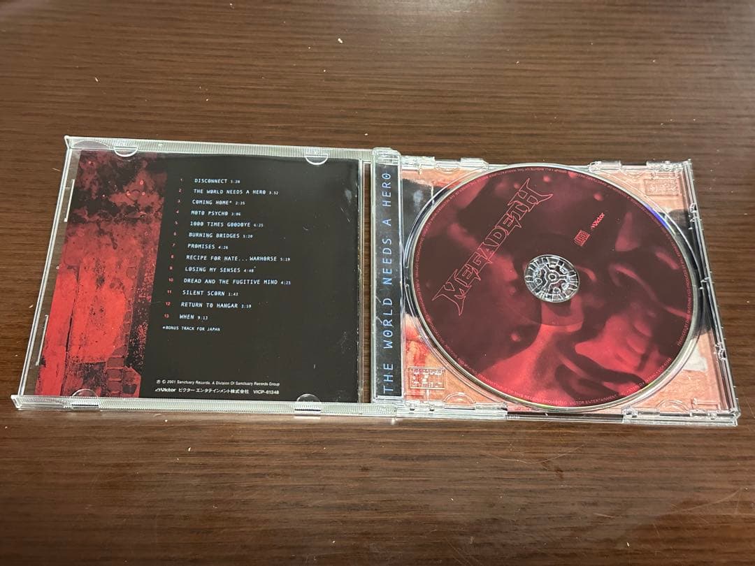 Megadeth - The World Needs a Hero CD Japan Press with Bonus Track 2001