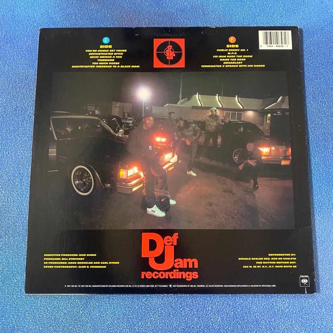 Public Enemy - Yo! Bum Rush The Show LP 1987 US Original Def Jam MASTERDISK