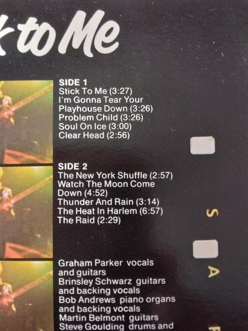 Graham Parker and the Rumour - Stick To Me Vinyl LP 1977 New Wave Rock