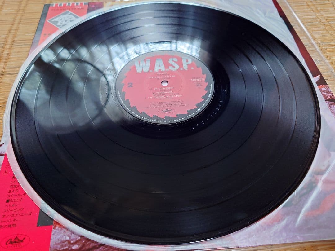W.A.S.P. Self-Titled Debut LP Japan Original Pressing ECS-81671 w/ Obi & Liner