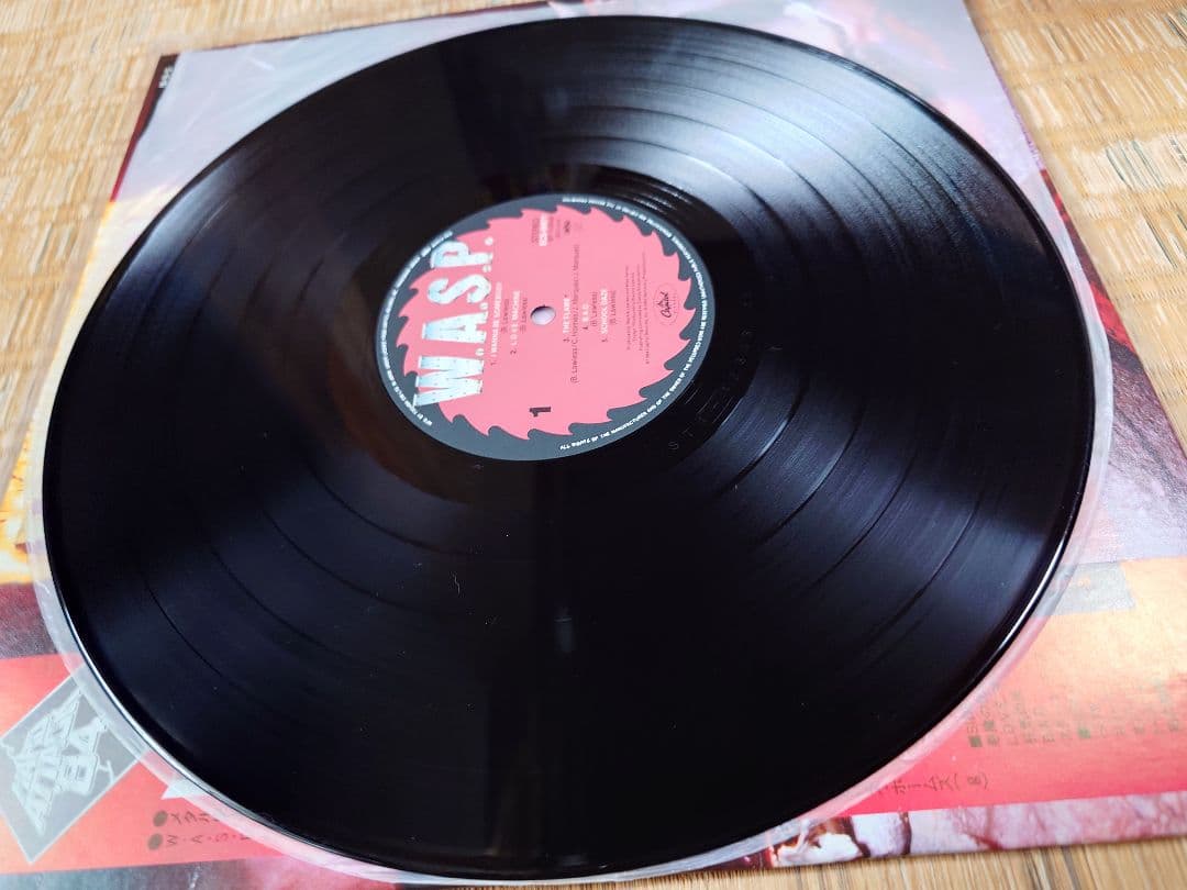W.A.S.P. Self-Titled Debut LP Japan Original Pressing ECS-81671 w/ Obi & Liner