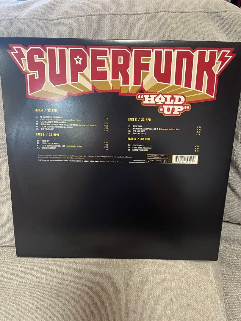 Superfunk - Hold Up - 2xLP Vinyl Album - French House / Disco - 2000 Pressing